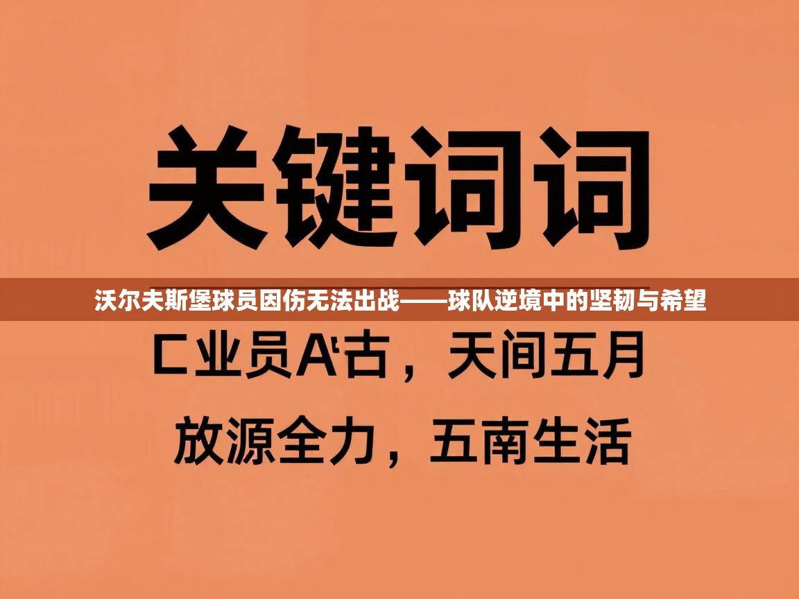 开云手机版-沃尔夫斯堡球员因伤无法出战——球队逆境中的坚韧与希望  第2张